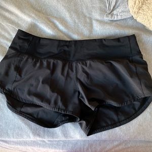Lululemon Black Speed Up Shorts